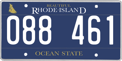 RI license plate 088461