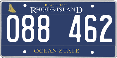 RI license plate 088462