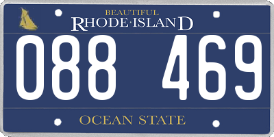RI license plate 088469