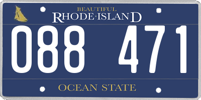 RI license plate 088471