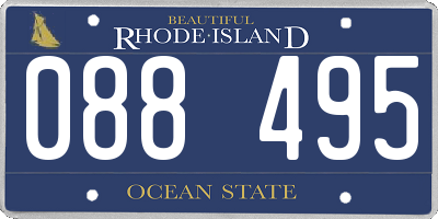 RI license plate 088495