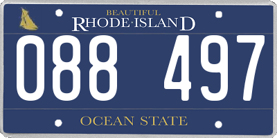 RI license plate 088497