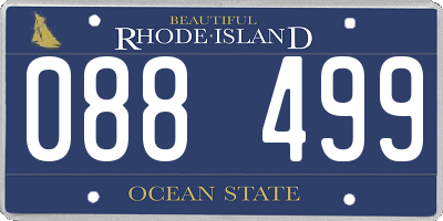 RI license plate 088499