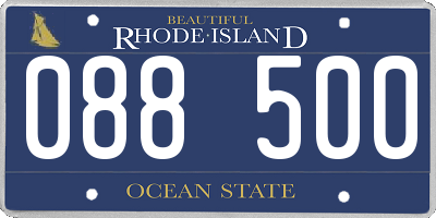 RI license plate 088500