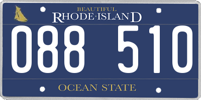 RI license plate 088510