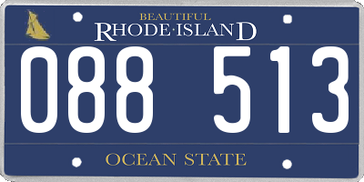 RI license plate 088513