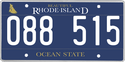 RI license plate 088515