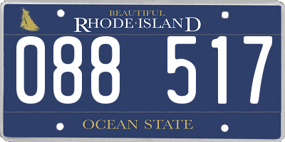 RI license plate 088517