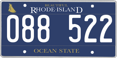 RI license plate 088522