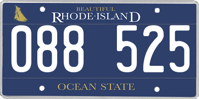 RI license plate 088525