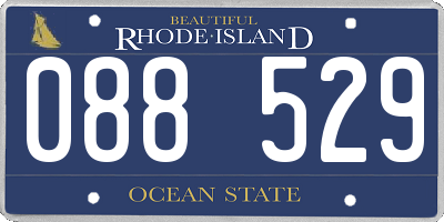 RI license plate 088529