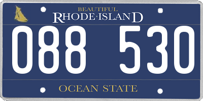 RI license plate 088530