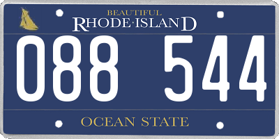 RI license plate 088544