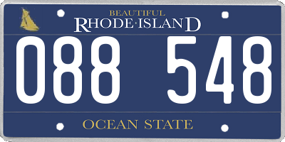 RI license plate 088548