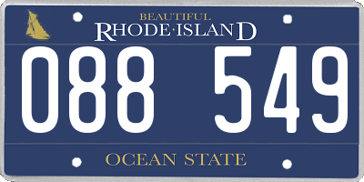 RI license plate 088549