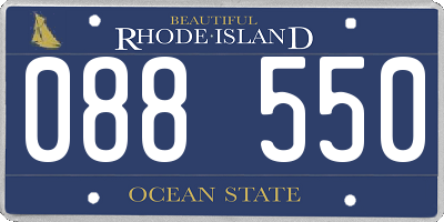 RI license plate 088550