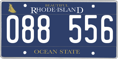 RI license plate 088556