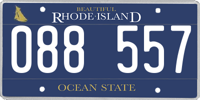 RI license plate 088557