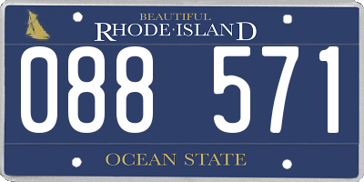 RI license plate 088571