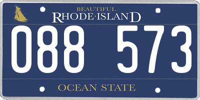RI license plate 088573