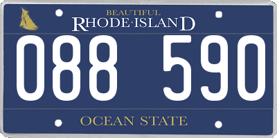 RI license plate 088590