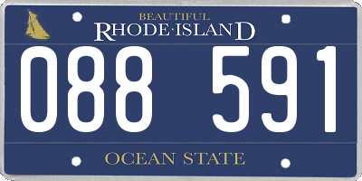 RI license plate 088591