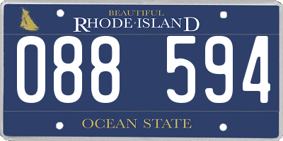 RI license plate 088594