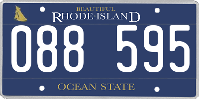 RI license plate 088595