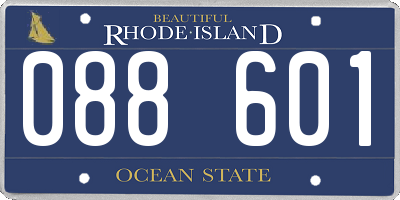 RI license plate 088601