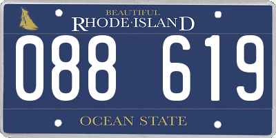 RI license plate 088619