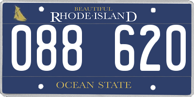 RI license plate 088620
