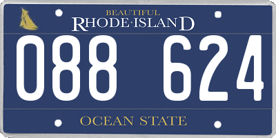 RI license plate 088624