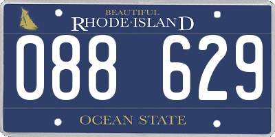 RI license plate 088629