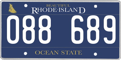 RI license plate 088689