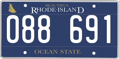 RI license plate 088691