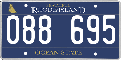 RI license plate 088695