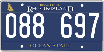 RI license plate 088697