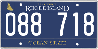 RI license plate 088718