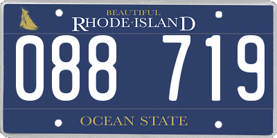 RI license plate 088719