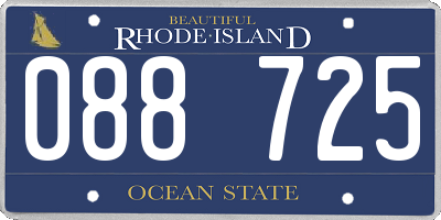 RI license plate 088725