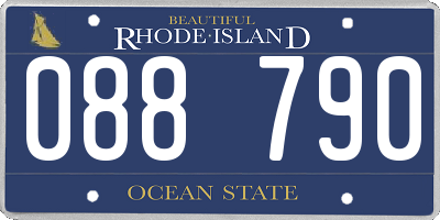 RI license plate 088790