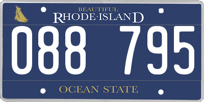 RI license plate 088795