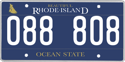 RI license plate 088808