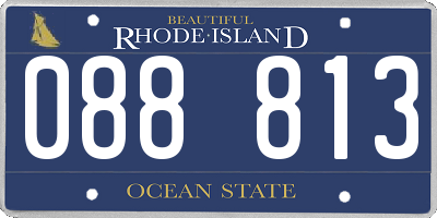 RI license plate 088813