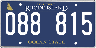 RI license plate 088815