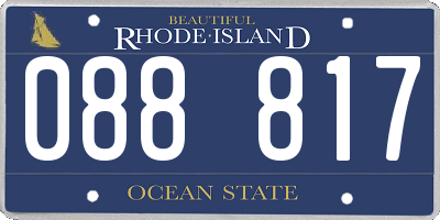 RI license plate 088817