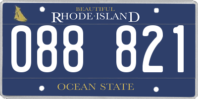 RI license plate 088821