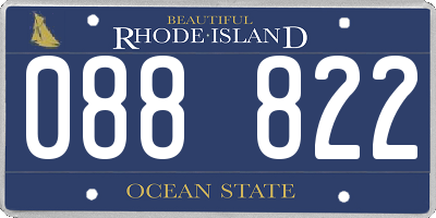 RI license plate 088822