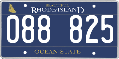 RI license plate 088825