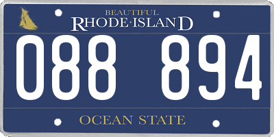 RI license plate 088894